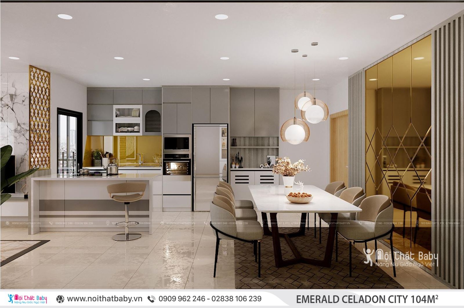 Tổng hợp các mẫu thiết kế nội thất Chung cư Emerald Celadon City